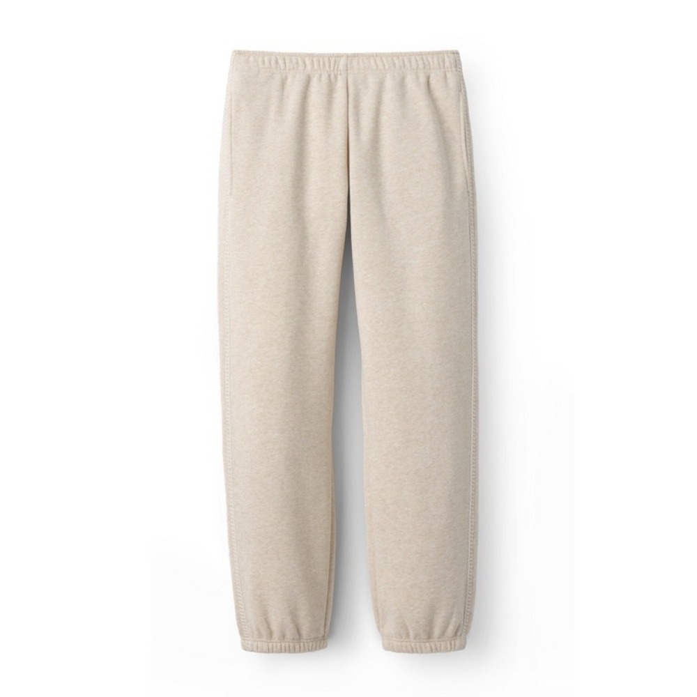 UGG Womens classic Fleece Jogger Sweatpants Oatmeal Heather Beige Loungewear